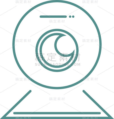 网络摄像机矢量图