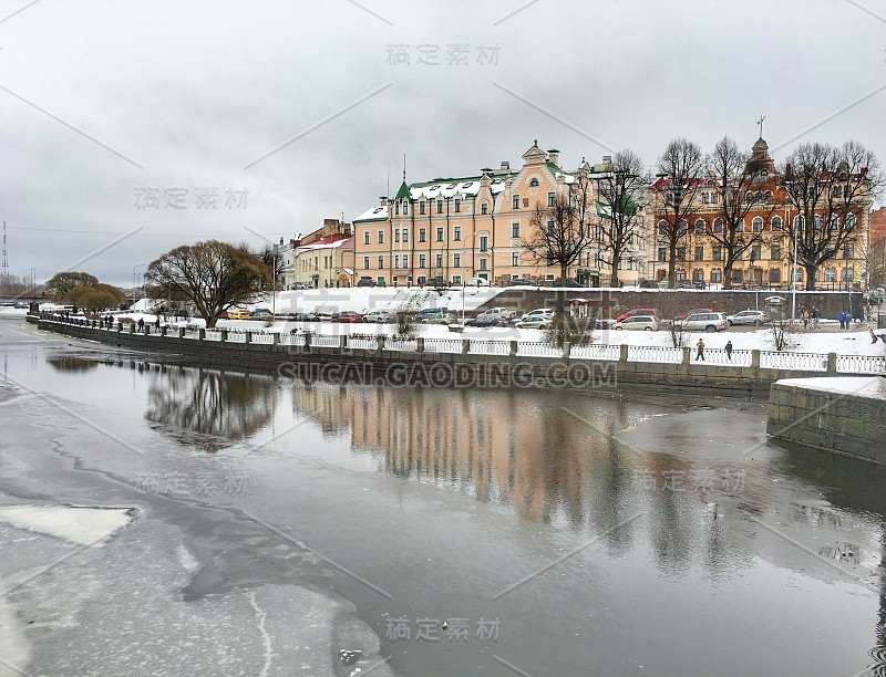 Vyborg城镇的风景