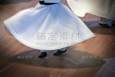 旋转的苦行僧的详细照片