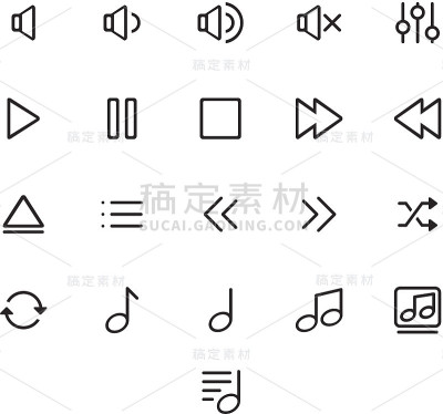 音乐图标包