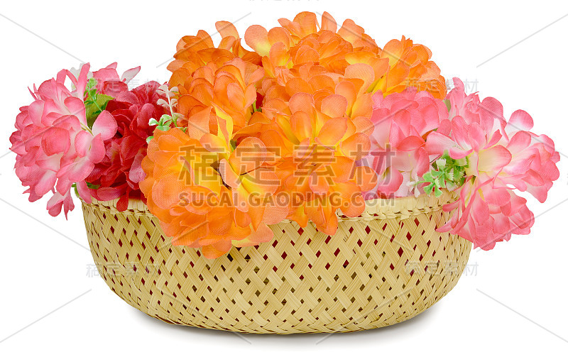 一大束人造花篮