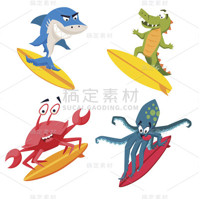 冲浪很酷的怪物
