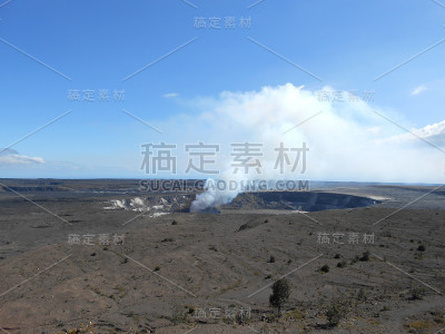 位于夏威夷火山国家公园的基拉韦厄火山口。