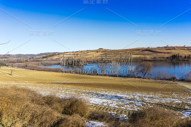 乡村景观，都灵山的全景