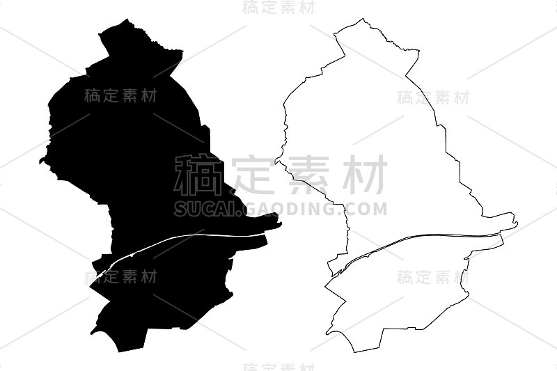 奥伯豪森城市地图