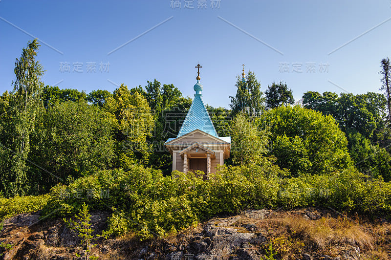 Valaam (Valamo)的建筑，拉多加湖群岛，卡累利阿共和国，俄罗斯联邦。