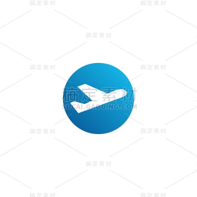 现代飞机旅行货物货运图标