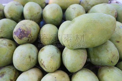 绿色的芒果