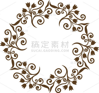 美丽的点缀。装饰框。矢量插图。