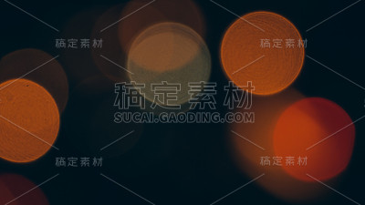 抽象的黄色散景圈作为圣诞背景
