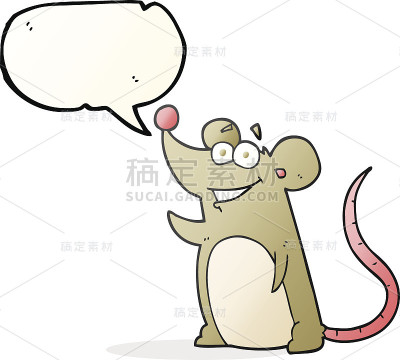 语音气泡卡通鼠标