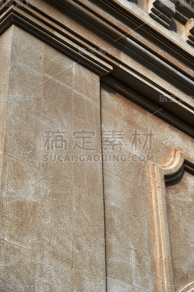 背景或纹理的建筑元素特写