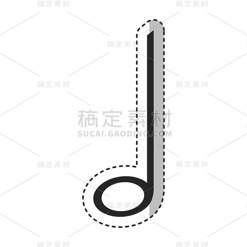 音乐音符孤立图标