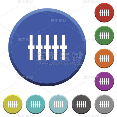 图形均衡器斜面按钮