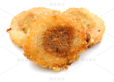 炸圆筒形糯米糕片