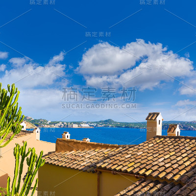 Majorca Cala Fornells海滩Paguera Peguera
