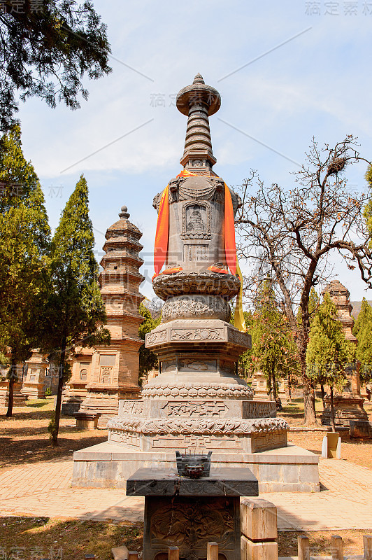 森林中的少林寺(少林寺)是一座禅宗佛教寺庙。联合国教科文组织世界遗产