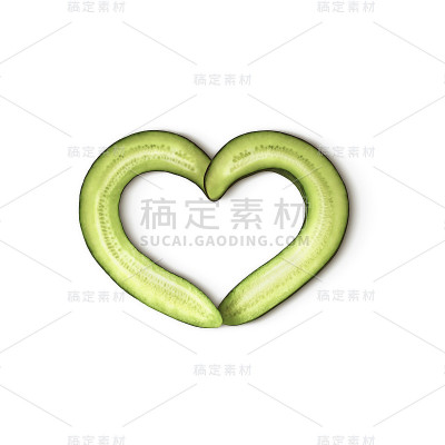 黄瓜被修饰成心形