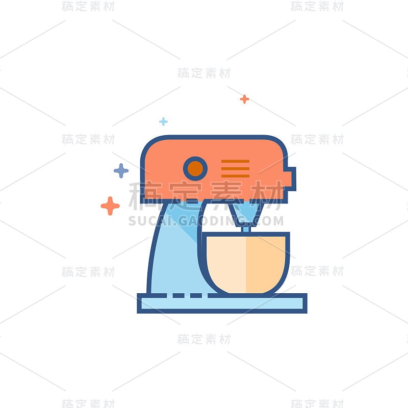 Flat Color Icon - Mixer