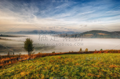 多雾的早晨