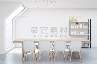 餐厅阁楼，白色