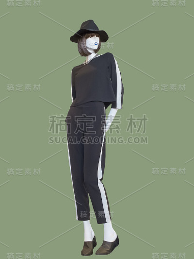 完整的男性人体模型。