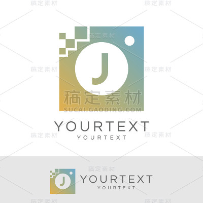 摄影首字母J图标设计