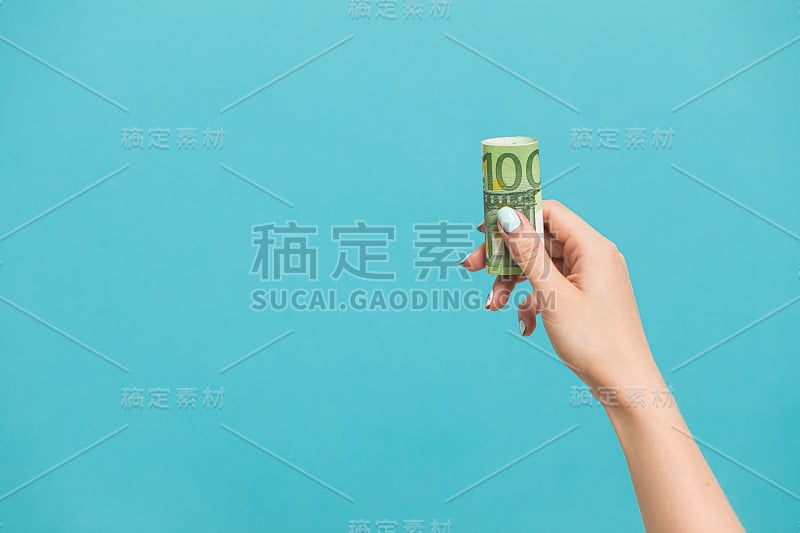 欧元的钱。欧元现金的背景。欧元纸币的钱