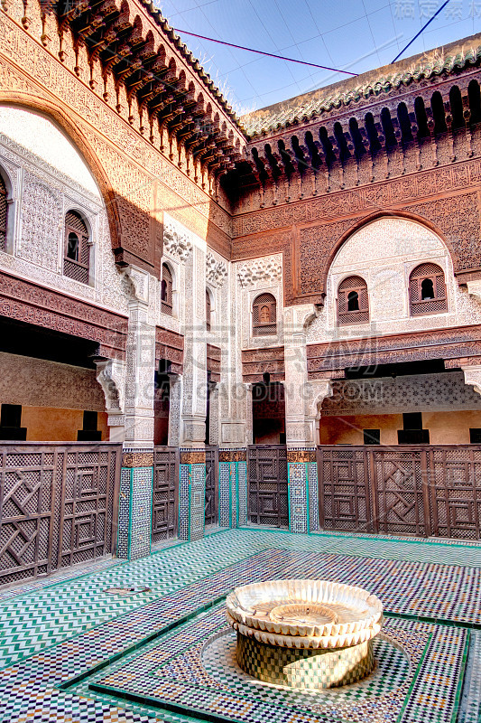 Bou Inania Madrasa, Meknes，摩洛哥