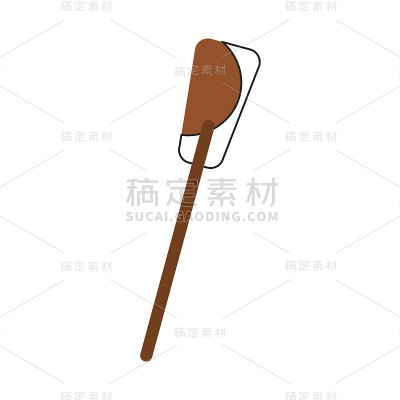 木头划艇孤立图标