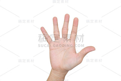 右手的人。