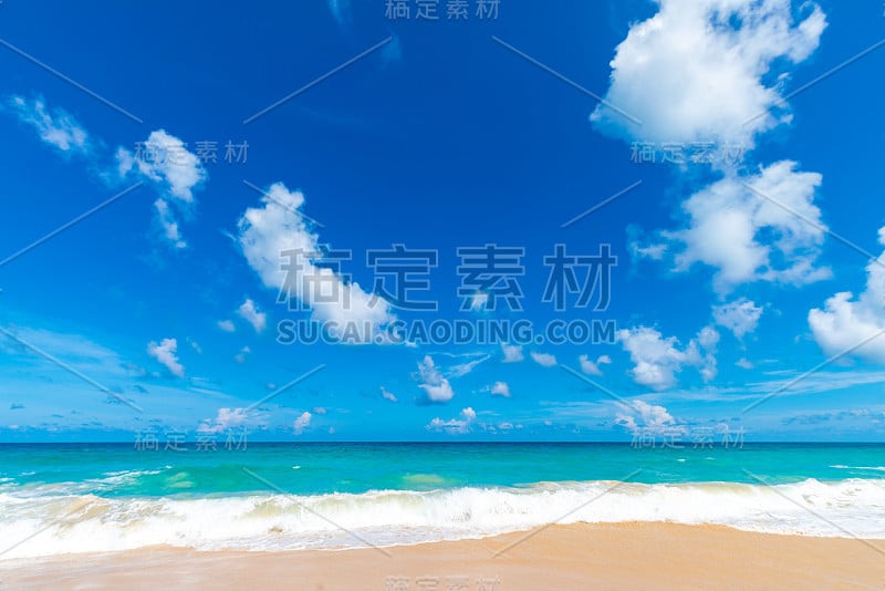 海浪海滩晴天安达曼海