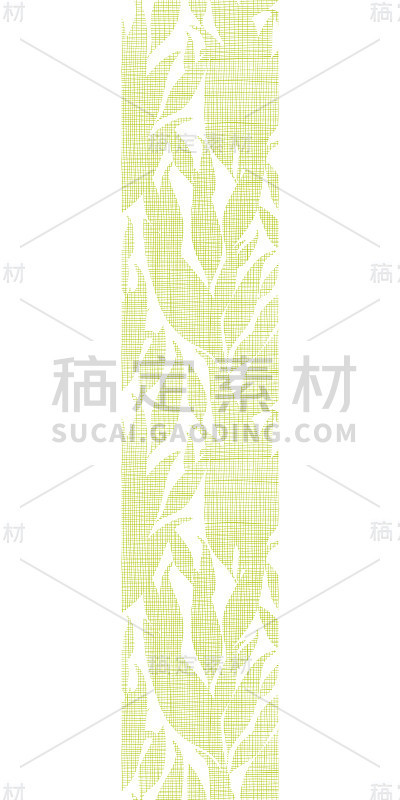 绿叶纺织纹理垂直无缝图案背景