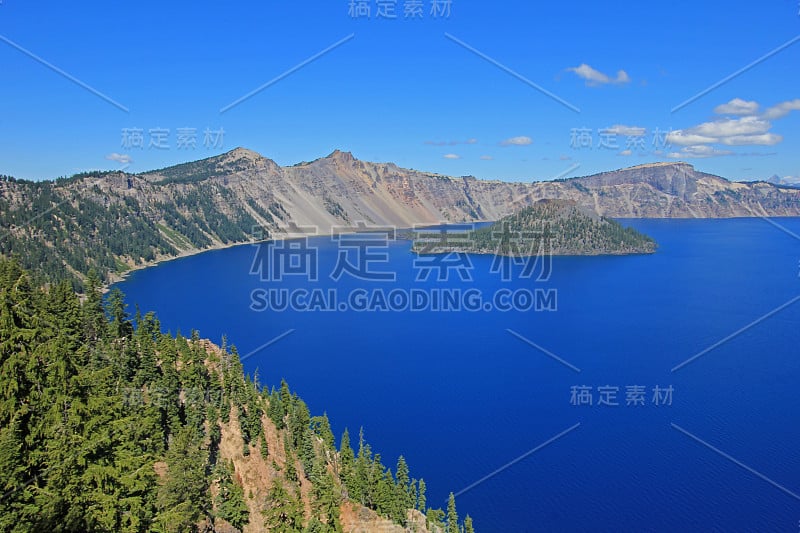 美国火山口湖国家公园的景观