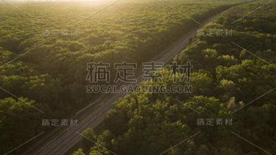 美丽的风景与无人机