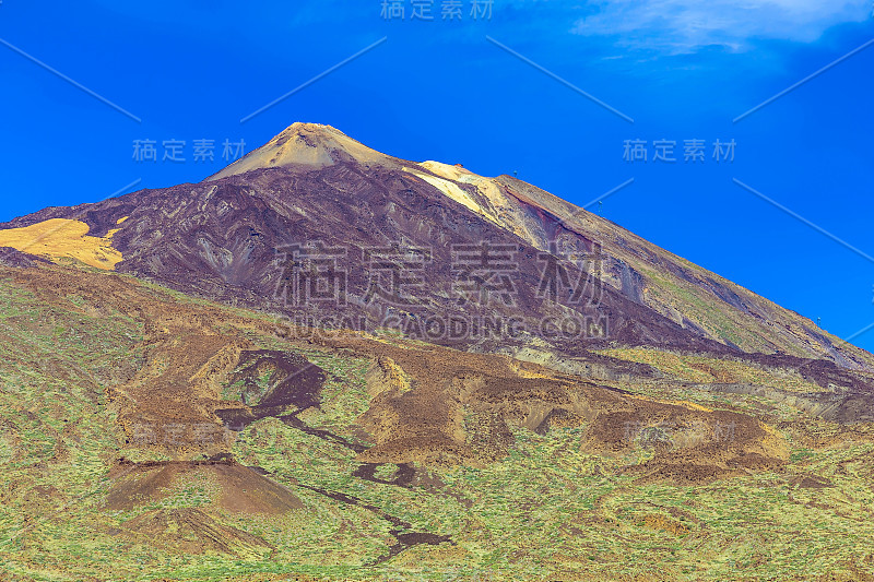 特内里费岛上的泰德火山景观