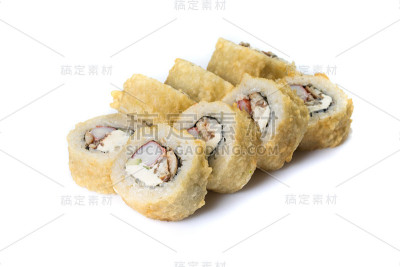 寿司卷是白色的