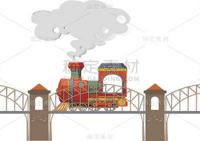 火车在桥上行驶