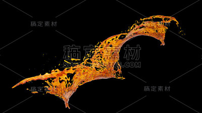 蜂蜜飞溅螺旋