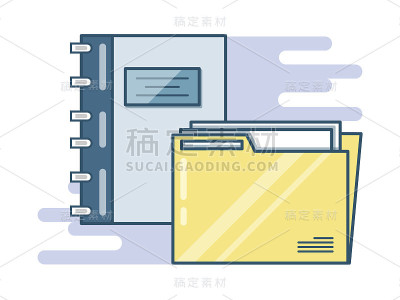 笔记本和文件