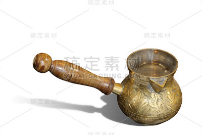 古铜孤立茶壶