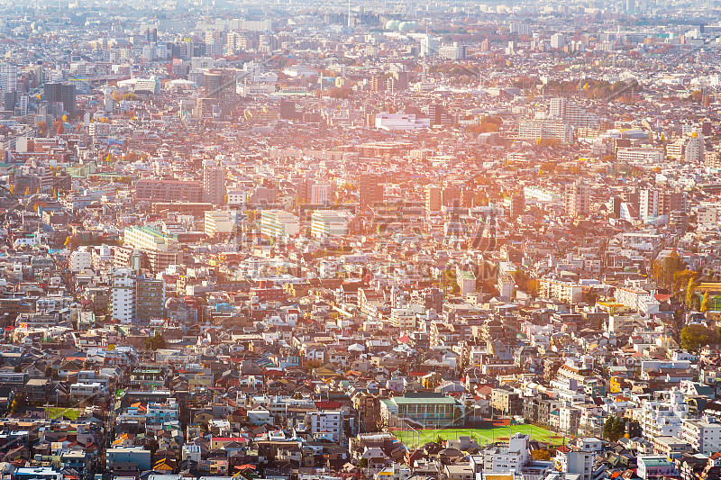 东京住宅区鸟瞰图