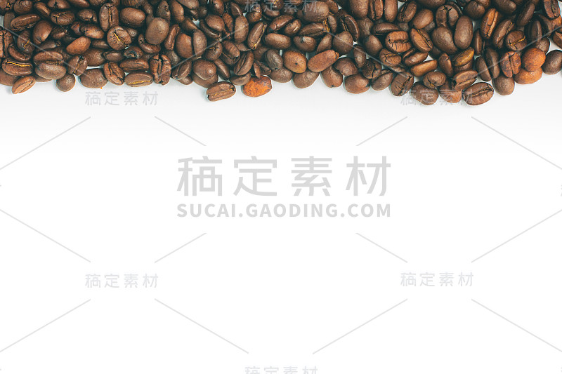 咖啡豆框架。Coffea阿拉比卡