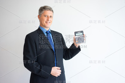 成功的领导者显示计算器