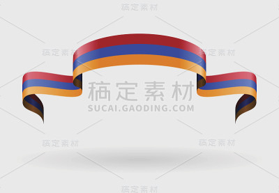 亚美尼亚国旗背景。矢量插图。