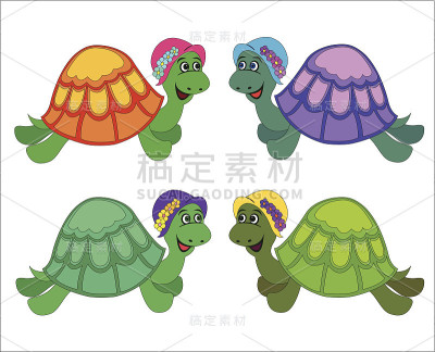 卡通海龟套装