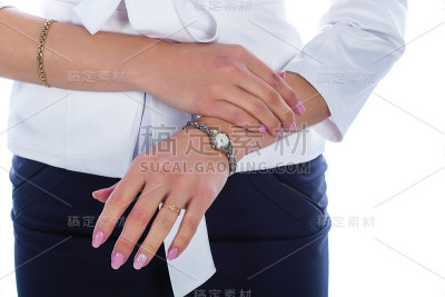 有时钟的女性指针