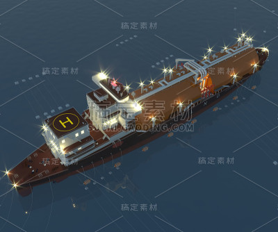 浮动存储。3 d渲染
