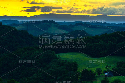 克林奇山的日落