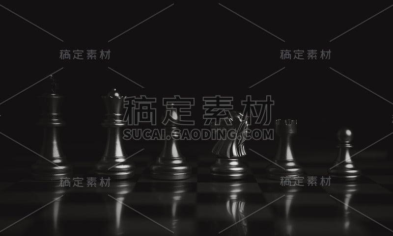 金王棋可以击倒大量的银棋子。商业战略思想